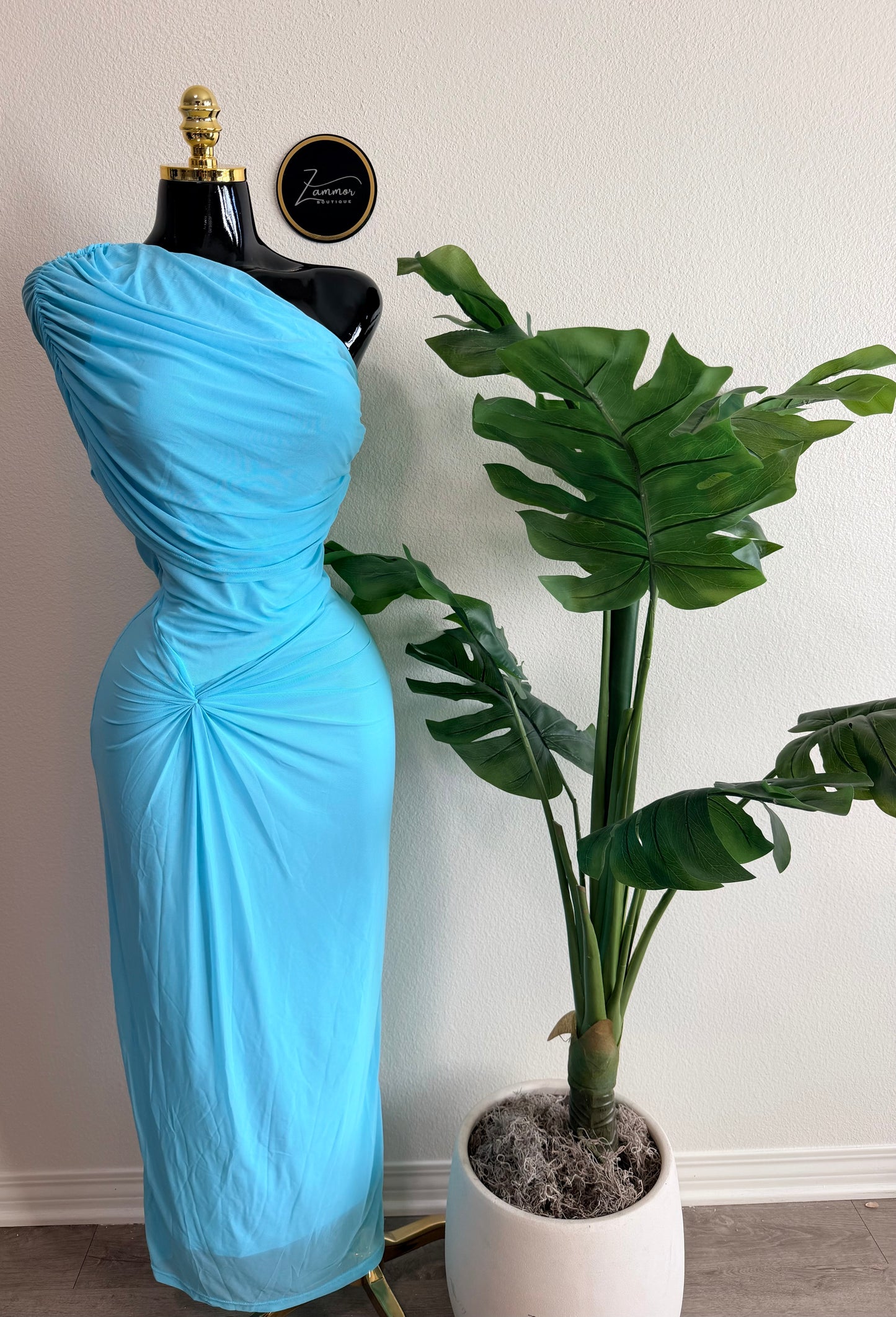 Luna Blue Maxi Dress