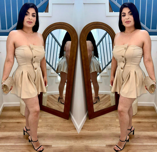 Coquette Strapless Romper