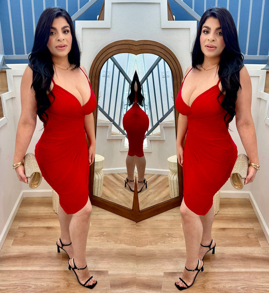 Cherry Bodycon Midi Dress