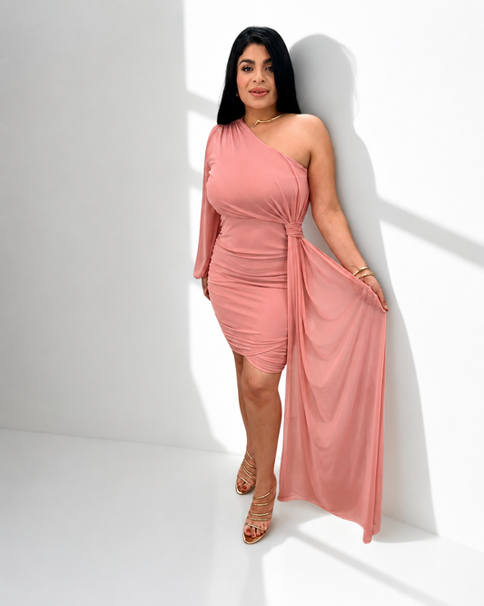 Princess Ruched Midi Dress