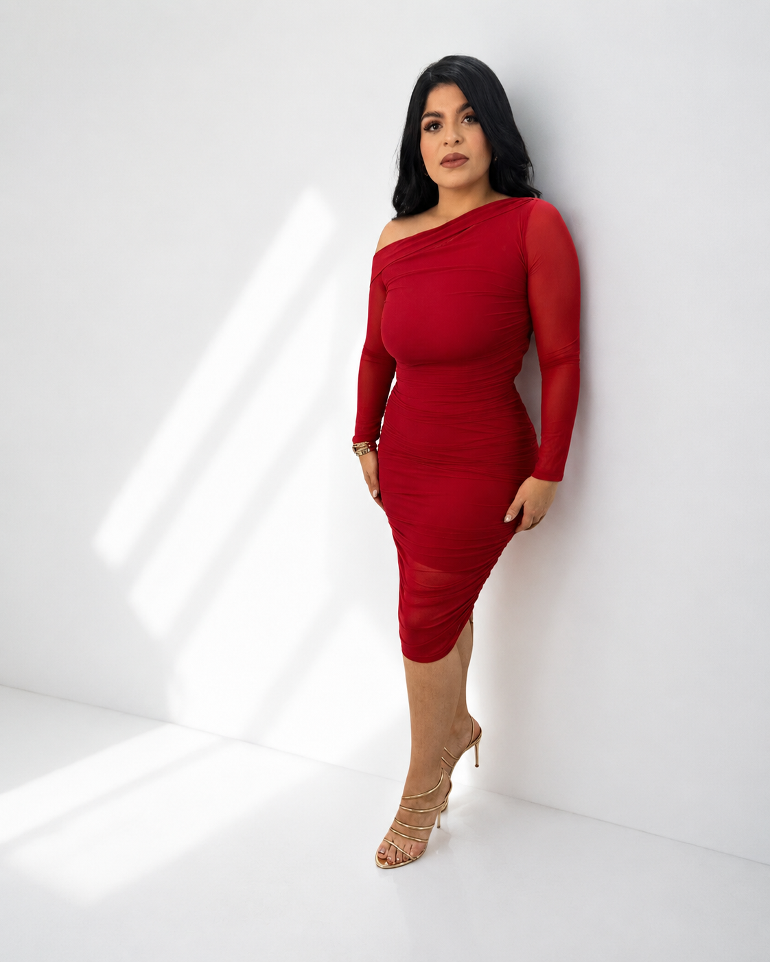 Natalie’s Red Midi Dress